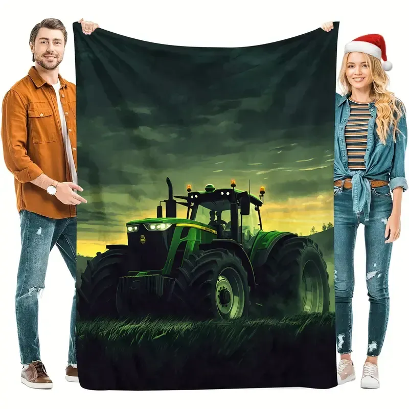 Traktor-Decke für Jungen – Flauschiger Komfort für kleine Traktor-Fans Bauer Landwirtschaft 150x200cm Design 6 Traktor-Decke für Jungen – Flauschiger Komfort für kleine Traktor-Fans Bauer Landwirtschaft 150x200cm Design 6