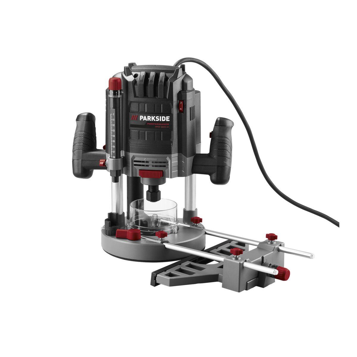 PARKSIDE PERFORMANCE® Oberfräse »PPOF 2200 A1«, 2200 W – Leistungsstarke Fräse für präzise Holzbearbeitung