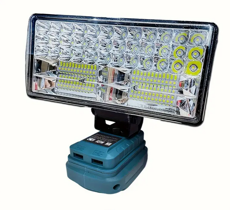 Kabellose LED-Arbeitsleuchte für Makita-Akkus mit USB Ports