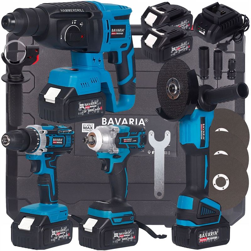 Professionelles Akku-Werkzeugset 4-in-1 – Maximale Leistung für Ihre Projekte! Professionelles Akku-Werkzeugset 4-in-1 – Maximale Leistung für Ihre Projekte!