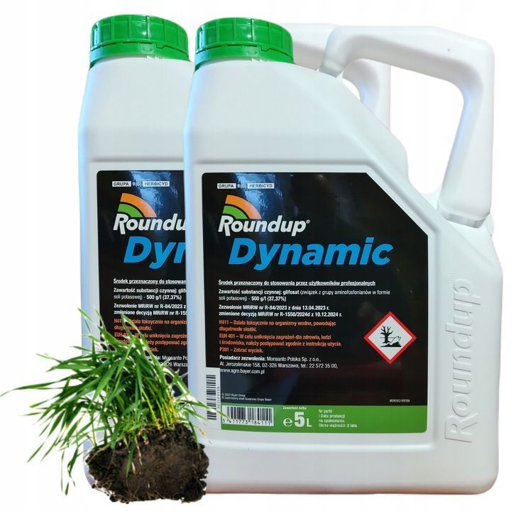 Roundup Dynamic 613 SL – 2 x 5 l – Der stärkste Unkrautvernichter mit Wurzelwirkung