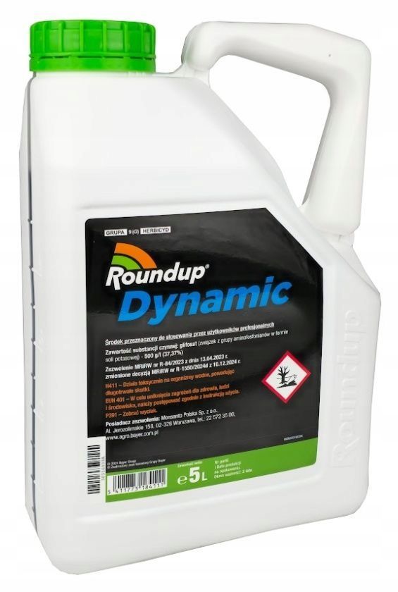 Roundup Dynamic 613 SL – 5 l – Hochwirksamer Unkrautvernichter mit Glyphosat