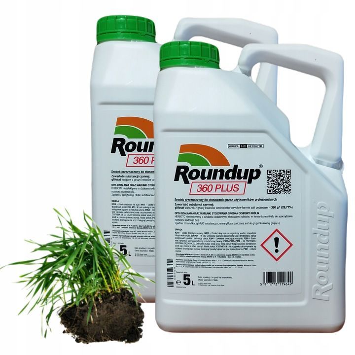 %SALE% Roundup Plus 360SL – 2x5 l – Effektiver Unkrautvernichter mit Glyphosat
