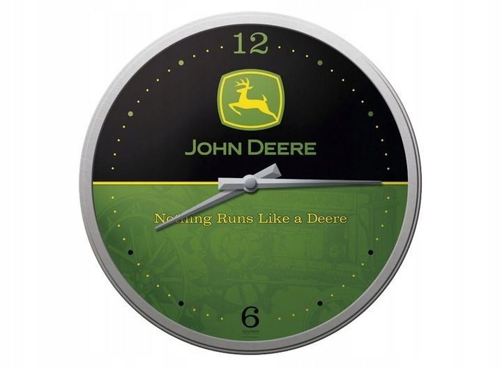 Wanduhr John Deere – Stilvolle Uhr für Garten- und Landwirtschaftsliebhaber