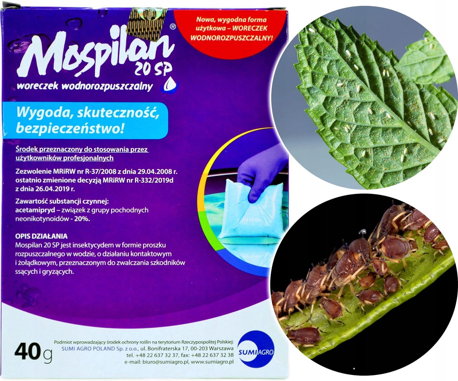Mospilan 20 SP 40g – Effektiver Insektizid gegen Schädlinge