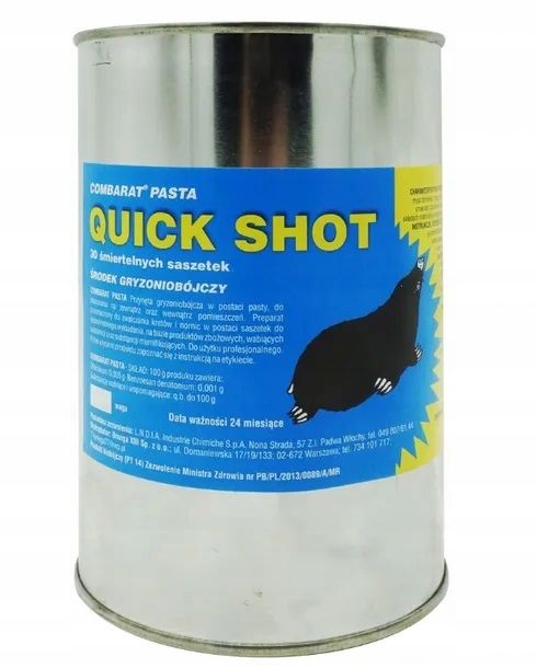 QUICKPHOS Quick Shot – Effektive Ratten- & Mäuseköder gegen Nagetiere (Gegen Mäuse, Ratten, Maulwurf & Wühlmäuse)