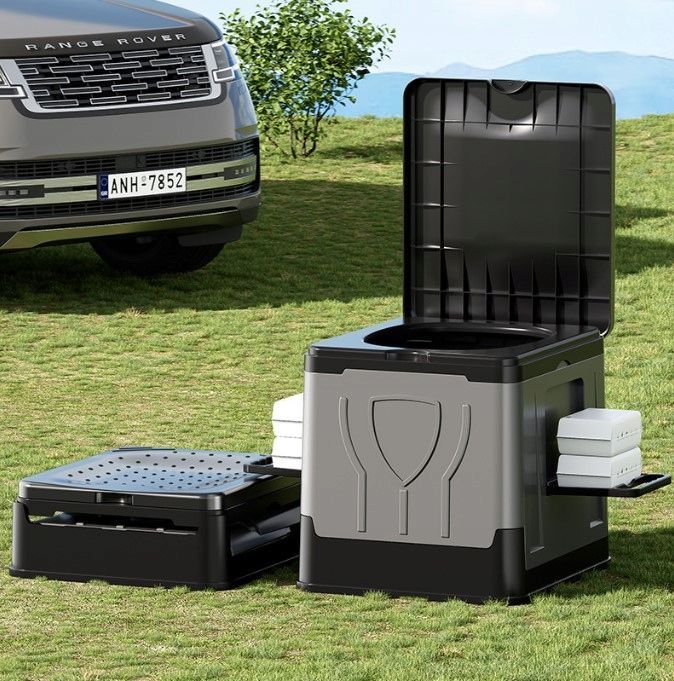 Tragbare, faltbare Campingtoilette – Komfort unterwegs