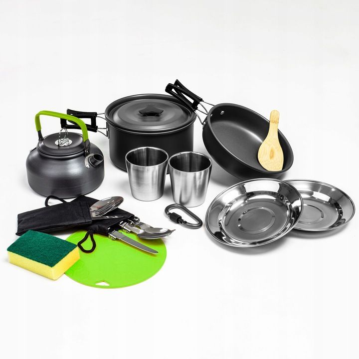 18-teiliges faltbares Camping-Kochset XL – die perfekte Outdoor-Küche für unterwegs