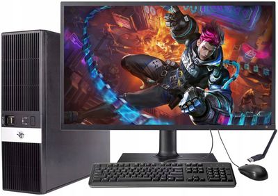 Gaming-Einstiegs-Set mit 24 Gaming-Einstiegs-Set mit 24" Monitor – HP i3, 8GB RAM, SSD & Windows 10