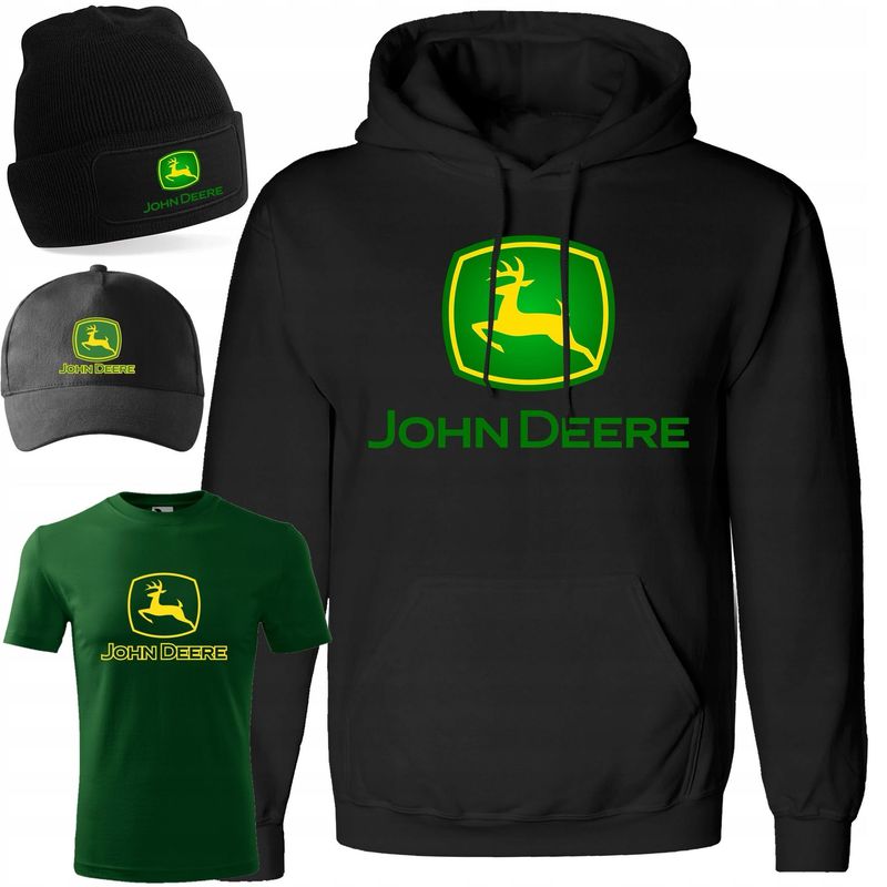 JOHN DEERE PREMIUM XXXL Starter Set Kapuzenpullover Hoodie Sweatshirt Pullover Pulli Herren & Mütze Cap mit T-Shirt JOHN DEERE PREMIUM XXXL Starter Set Kapuzenpullover Hoodie Sweatshirt Pullover Pulli Herren & Mütze Cap mit T-Shirt