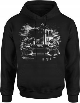 AUDI HERREN KAPUZENPULLOVER MIT S-LINE PRINT – SCHWARZ AUDI HERREN KAPUZENPULLOVER MIT S-LINE PRINT – SCHWARZ