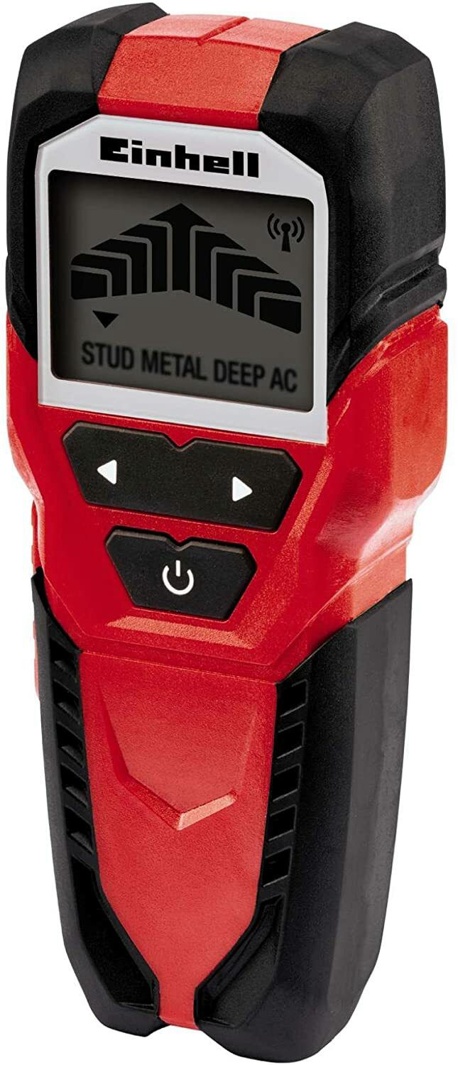 Einhell Digitales Ortungsgerät TC-MD 50 (Erfassungstiefe Holz /Metall/eisenhaltige Metalle/Kupfer/stromführende Leitungen 19/19/50/38/50 mm) Einhell Digitales Ortungsgerät TC-MD 50 (Erfassungstiefe Holz /Metall/eisenhaltige Metalle/Kupfer/stromführende Leitungen 19/19/50/38/50 mm)