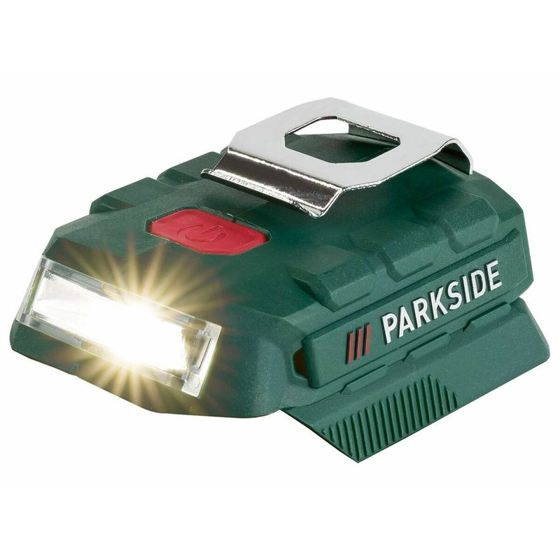 PARKSIDE® LED Lampe Akku Adapter mit USB-Anschluss PAA 20 LI B2 PARKSIDE® LED Lampe Akku Adapter mit USB-Anschluss PAA 20 LI B2