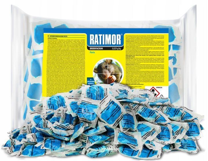 1kg Rattenköder Mäuse Ratten Köder Bekämpfung  Rattengift Hochwirksam Pads Set Ratimor