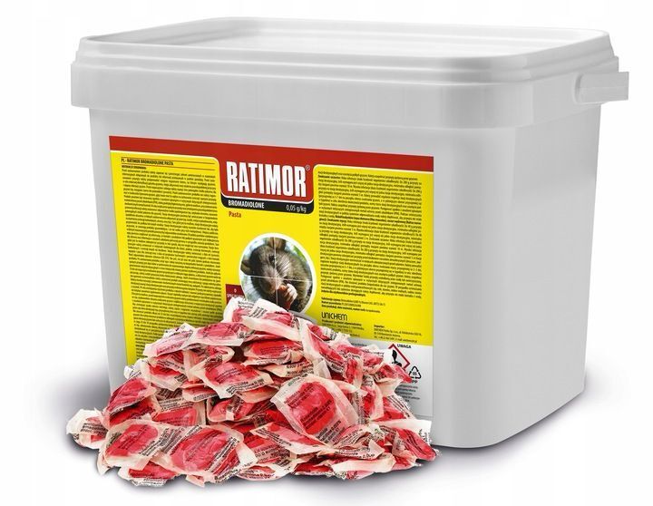 5kg Rattenköder Mäuse Ratten Köder Bekämpfung Rattengift Hochwirksam Pads Set Ratimor