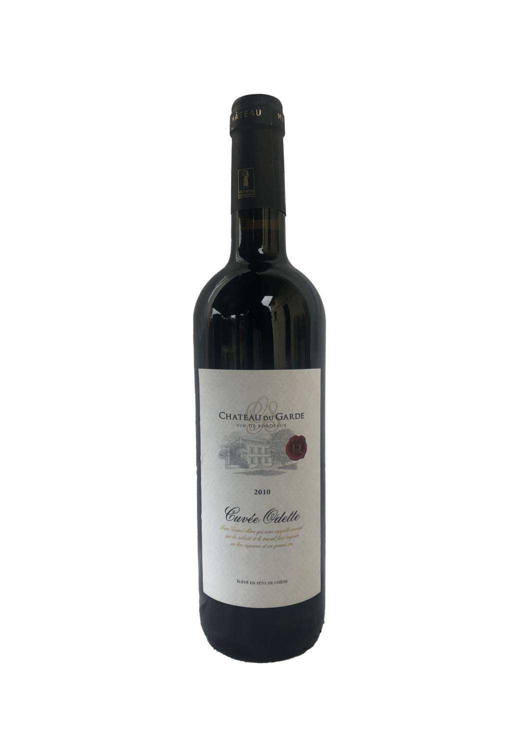 Château du Garde 2010 - Cuvée Odette Prestige - Vin rouge Côtes de Bordeaux