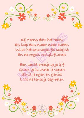 Kaartje 'Lente'