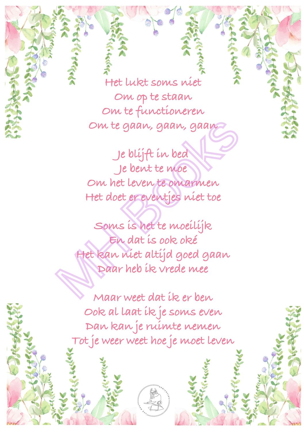 Kaartje 'Vriendschap/troost'