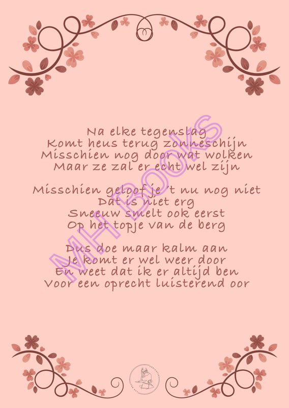 Kaartje 'Vriendschap'