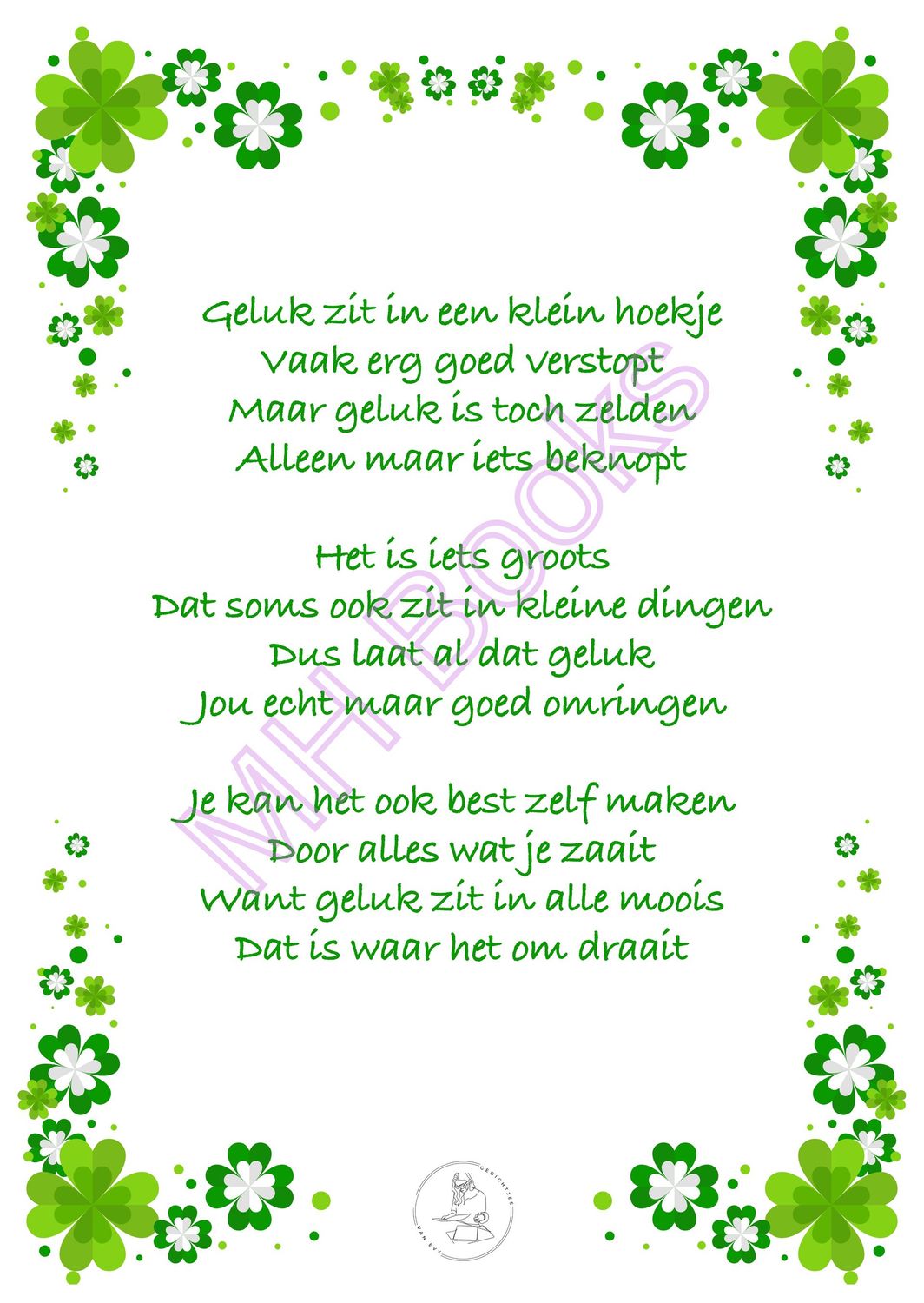 Kaartje 'Geluk'