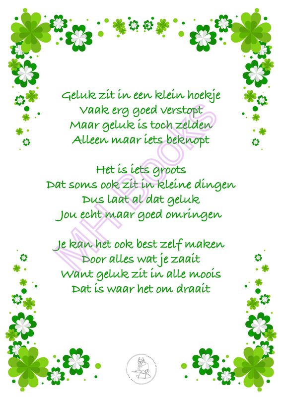 Kaartje 'Geluk'