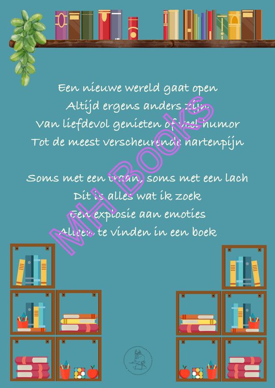 Kaartje 'Boekliefhebber'