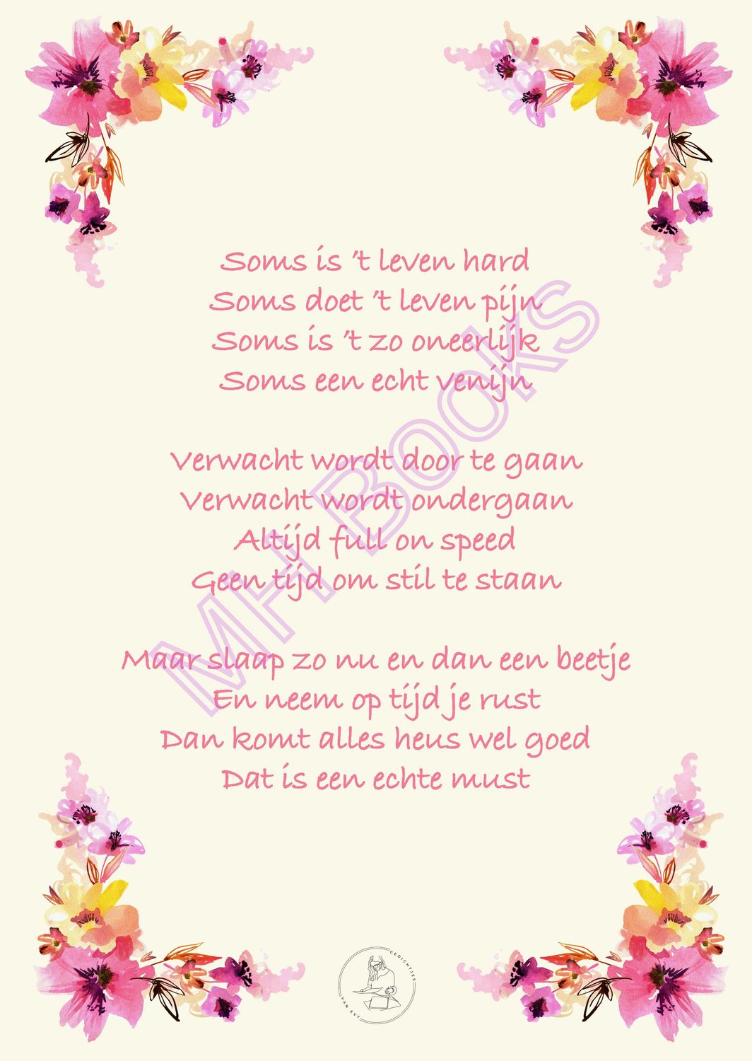 Kaartje 'Opbeuren'
