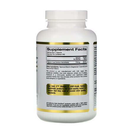 Буферизованный витамин C в капсулах 750 мг от California Gold Nutrition