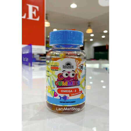 Рыбий жир, Омега-3 для детей с 1 года в виде жевательных конфет SunShine Nutrition Gummy Vitamins