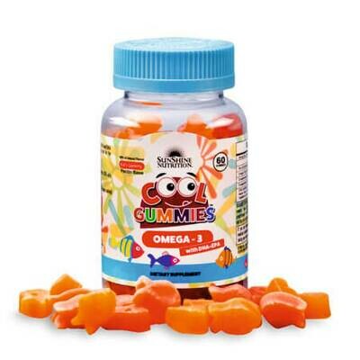 Рыбий жир, Омега-3 для детей с 1 года в виде жевательных конфет SunShine Nutrition Gummy Vitamins