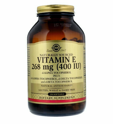 Витамин Е-природного происхождения SOLGAR VITAMINA-E 400UI 268МГ