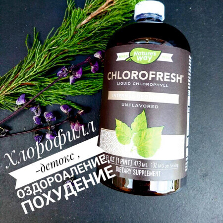 Nature's Way Жидкий хлорофилл без вкуса