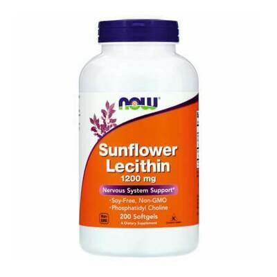 Лецитин из подсолнечника от Now Foods Lecithin 1200 мг