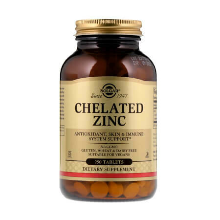 Solgar Chelated Zinc – Цинк, который работает на результат
