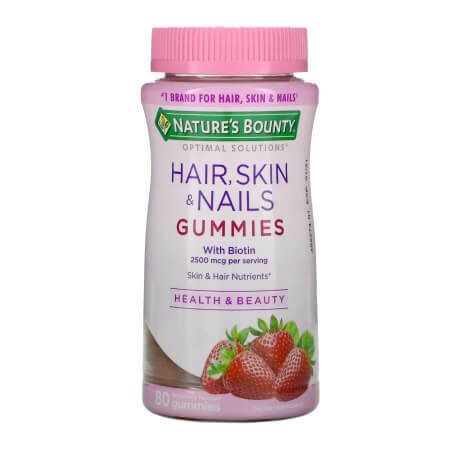 Незаменимые витамины для женской красоты Nature’s Bounty Hair Skin Nails Gummies