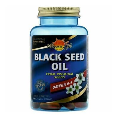 Масло черного тмина Nature's Life- Black Seed Oil