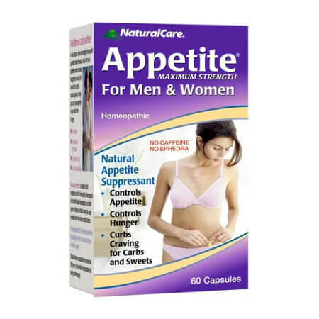 Контроль аппетита для мужчин и женщин NaturalCare Appetite Maximum Strength For Men & Women No Caffeine