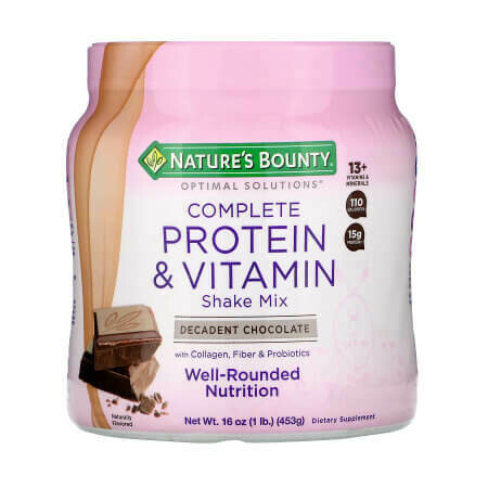 Смесь богатая протеинами и витаминами, изысканный шоколад Nature's Bounty-Optimal Solutions