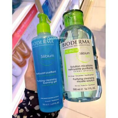 Набор Bioderma 1+1 для жирной кожи