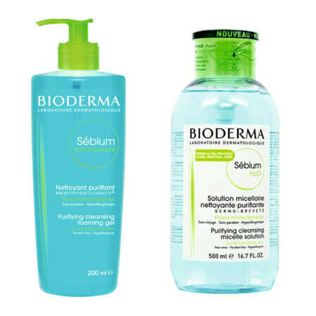 Набор Bioderma 1+1 для жирной кожи