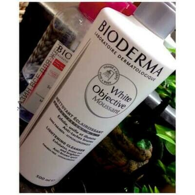 Очищающая пенка-скраб для умывания +МАСКА для лица Bioderma White Objective Moussant