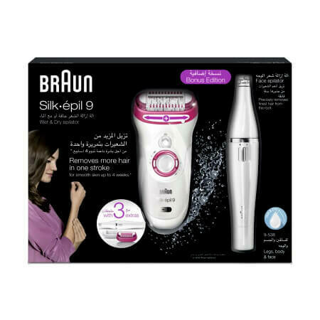 Эпилятор Braun Braun Silk-epil 9 для тела и лица