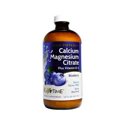 Жидкий кальций и магний + с Витамином D3, со черники 472мл (большой объем)