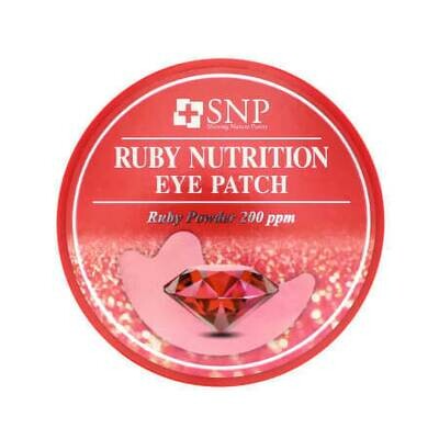 Гидрогелевые патчи для ухода за областью кожи вокруг глаз с Рубиновой пудрой SNP Ruby Nutrition Eye Patch 200ppm 60 патчей