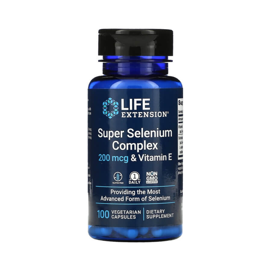 Суперкомплекс селена с витамином E, 200 мкг Life Extension