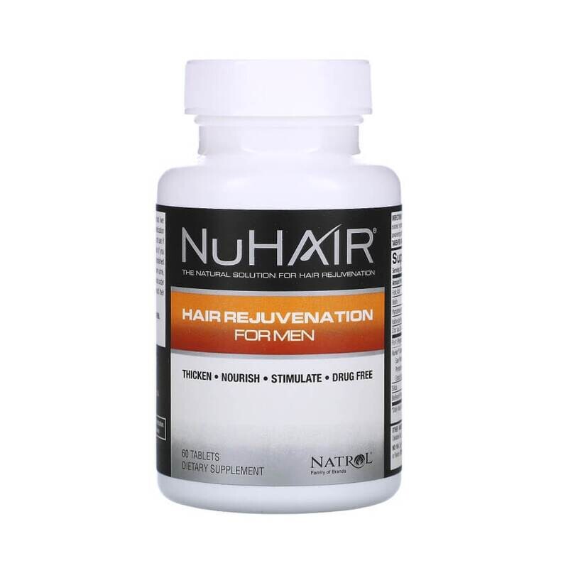 Natrol, NuHair, восстановление волос для мужчин, 60 таблеток