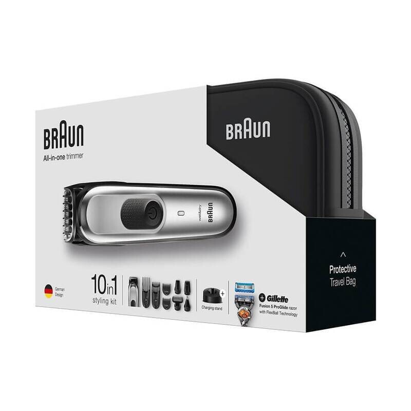 Триммер универсальный Braun 10 в 1 + Бритва Gillette в Подарок