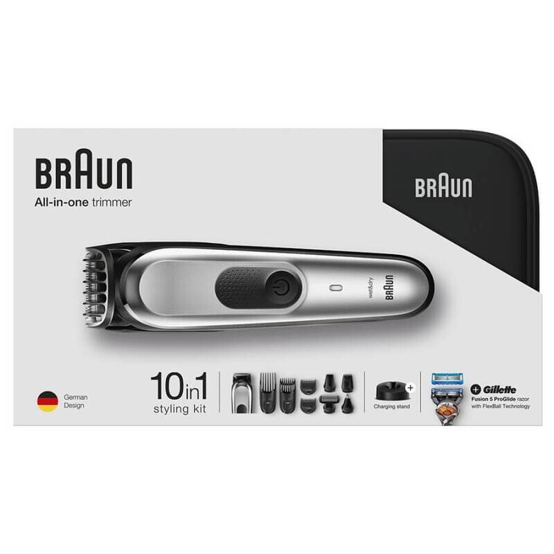 Триммер универсальный Braun 10 в 1 + Бритва Gillette в Подарок