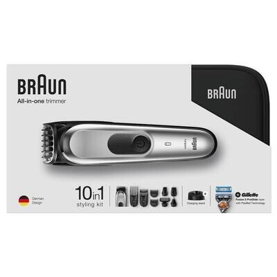 Триммер универсальный Braun 10 в 1 + Бритва Gillette в Подарок