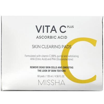 Очищающие диски - Missha Vita C Plus Skin Clearing Pads